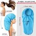 thumbnail image 3 of Gorros de ducha Eurzom Jumbo Braids para mujer impermeables de PVC, 3 of 6