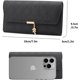 thumbnail image 3 of Cartera larga para mujer, monedero para mujer de piel sintética., 3 of 5