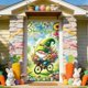 thumbnail image 4 of Cortina de Puerta de Pascua de 35 X 72 Pulgadas, Decoración de Puerta y Pared para Pascua, Festival, Fiesta, 4 of 6