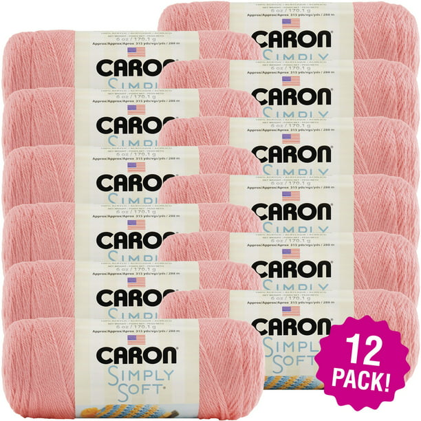 Caron Simply Soft Collection Yarn - Strawberry, Multipack of 12 -  Walmart.com