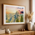 thumbnail image 4 of Sunset Over Half Dome - California Photography Oak Framed Wall Art Print 12 x 18 inches, 4 of 6