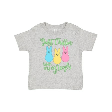 

Inktastic Funny Easter Just Chillin with My Peeps Gift Toddler Boy or Toddler Girl T-Shirt