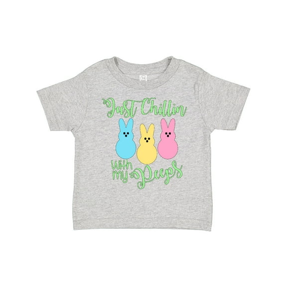 Inktastic Funny Easter Just Chillin' with My Peeps Boys or Girls Toddler T-Shirt