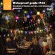 thumbnail image 4 of Cadena de luz solar de 6,5 m, 30 bolas de bombilla LED, luces navideñas, luces decorativas para jardín y acampada al aire libre, 4 of 6