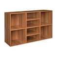 thumbnail image 2 of Niche Cubo Storage Set- 4 Full Cubes/4 Half Cubes with Foldable Storage Bins- Warm Cherry/Teal, 2 of 11