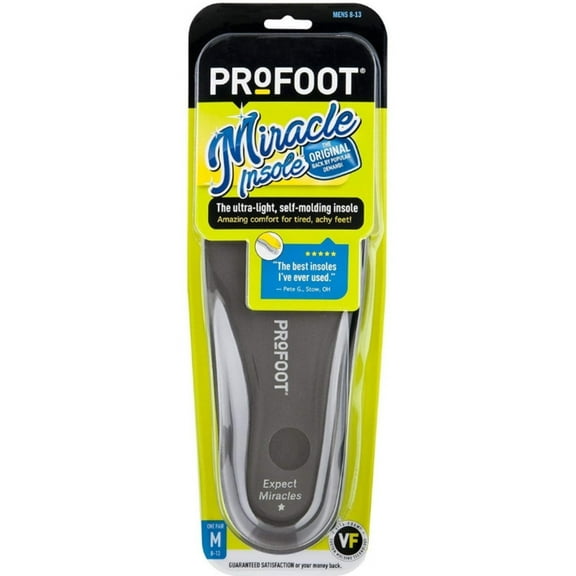 ProFoot Original Miracle Insole, Men's 8-13, 1 Pair