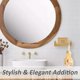 thumbnail image 2 of Double Towel Hook Brushed Gold, SUS304 Stainless Steel Square Coat Robe Holder, Bathroom Kitchen Towel Hanger, Wall Mounted, 2 of 4