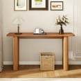 thumbnail image 6 of Diubas Long Console Table, Mid-Century Modern Entryway Table, Wood Sofa Table Behind Couch for Living Room Hallway, 60 Inch(Walnut), 6 of 9