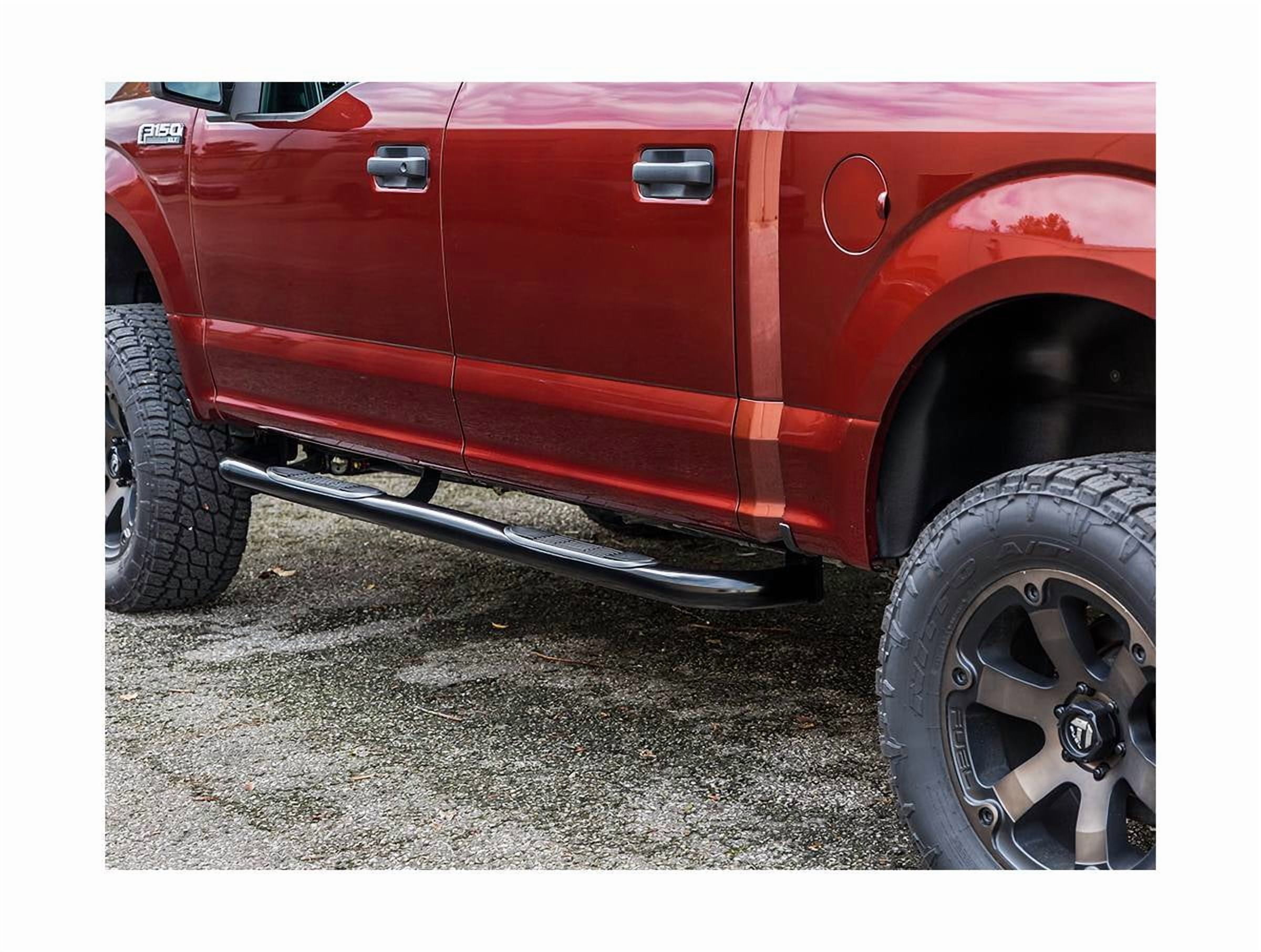 Ionic by RealTruck 3" Black Nerf Bars Side Steps Compatible with 1998-2011 Ford Ranger Supercab Only