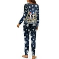 thumbnail image 5 of DISNIMO Cow Snowflake Printed Women 2 Piece Pajama Sets Long Sleeve Sleepwear Lounge Set with Pocket Crew Neck Pullover Top with Long Pants Christmas Loungewear Nightwear, XL, 5 of 7