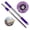 Purple reinforced ro, variant on HannLk Spin Mop Builts In Wringer Replaceable Head Stainless Steels Telescopic Stick