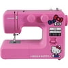 Janome 14412 Hello Kitty Easy-to-Use Sewing Machine with Aluminum Interior Frame, Automatic Needle Threader, 15 Stitches, 4-Step Buttonhole, 3-Piece Feed Dogs and Easy Stitch Selection