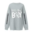 thumbnail image 2 of longantii Women's Crewneck Sweatshirts Long Sleeve Game Day Unisex Tops Loose Fit Sport Graphic Pullover Fashion Spring Fall Vacation Clothing Gray XXL, 2 of 3
