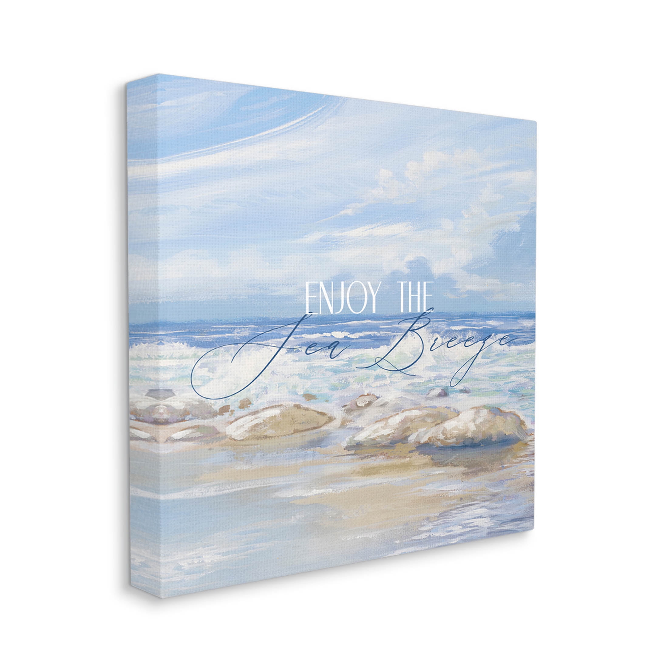 Stupell Industries Enjoy The Sea Breeze Scenery Graphic Art Gallery Wrapped Canvas Print Wall Art, Design by Dan Meneely