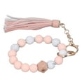 thumbnail image 2 of Keychain Bracelet,Keychain Bracelet Silicone Beads Key Ring Bangle Beaded Wristlet Exceptional Craftsmanship, 2 of 14