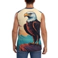 thumbnail image 4 of Pofeuu Cartoon Iceberg Bald Eagle Print Men's Muscle T-Shirt, Sleeveless, Muscle Tank, Classic Muscle Tee Top For Men Casual Sleeveless Muscle T-Shirt Trendy Clothes-Large, 4 of 7