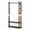 Brass Accent, variant on YFYUA Solid Wood Coat Rack Freestanding, Tree-Shaped Coat Stand with Multi-Level Hooks and Curved-Leg Base for Coats, Hats, Bags, Entryway, Bedroom and Office, Walnut Brown