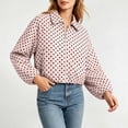 thumbnail image 5 of Vmvidoty Womens Polka Dot Cropped Jacket Zip Up 2026 Trendy Casual Fashion Jacket Coat with Pockets Pink S, 5 of 6