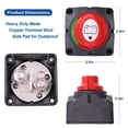 thumbnail image 3 of Interruptor de batería LotFancy, 12 V, 24 V, 48 V, desconexión de batería, 3 of 7