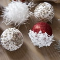 thumbnail image 4 of Bola de Navidad Decoración para árbol de Navidad Bola de Navidad con lentejuelas Colgante con forma de burbuja Adornos navideños Adornos colgantes con forma de bola de peluche, 4 of 5