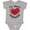 AC-Heather Grey, variant on Inktastic I'm Mimi's Valentine Boys or Girls Baby Bodysuit