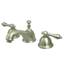 Kingston Brass Two Handle 8" to 16" Widespread Lavatory Faucet with Brass Pop-up