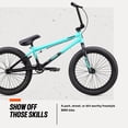 thumbnail image 5 of Mongoose Legion L60 Freestyle BMX Bike, 20-Inch Wheels, Ages 8 and up, Teal, 5 of 6