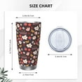 thumbnail image 4 of Salouo To The Best Mom Print 20oz Tumbler with Lid,Stainless Steel Vacuum Insulated Tumbler Durable Insulated Coffee Mug Thermal Cup with Splash Proof Sliding Lid-Straw Three-piece Set, 4 of 8