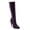 Purple, variant on Women Vintage Side Zipper Almond Toe Knee High Boots Cone High Heels Loafer Tall Boots Casually Wear Dress Shoes Size 4 Purple