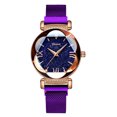 thumbnail image 2 of Reloj De Pulsera Impermeable 2xQuartz Morado Sunnimix Reloj de cuarzo con banda milanesa, 2 of 8