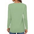 thumbnail image 3 of MOSHU 3 Pack T Shirts for Women Crew Neck Long Sleeve Womens shirts Casual Loose Fit Fall Tops, 3 of 8
