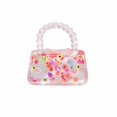 thumbnail image 2 of Squishy Stress Toy with Beaded Handle and Summer Fruit Charms, Mini Transparent Purse, for Teen Girls, Sensory Squeeze Toy, 2 of 3