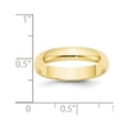 thumbnail image 3 of Auriga 10k Yellow Gold 4mm Lightweight Half Round Wedding Band for Women Size- 5, 3 of 5