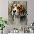thumbnail image 4 of Beagle Dog Watercolor Portrait Canvas Print Wall Art for Living Room Bedroom Office Study Decor, 4 of 8