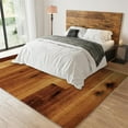 thumbnail image 3 of Brown Wood Plank Texture Area Carpet, Vintage Distressed Art Non-Slip Carpet, Floor Rugs Machine Washable Breathable Soft for Hardwood Floors Living Room Bedroom Entrance 2x3ft, 3 of 7
