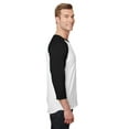 thumbnail image 3 of Jerzees Men's 5.2 oz Premium Blend Ring-Spun Raglan Baseball T-Shirt - 560RR, 3 of 3