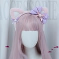 thumbnail image 4 of D-GROEE Women Headband Cat Ears Lolita Bow-knot Plush Hair-fixed Cosplay Cartoon Anime Anti-slip Lady Hair Band for Party, 4 of 8