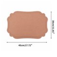 thumbnail image 2 of Unique Bargains 2 Pcs Rectangular Faux Leather Placemat Pink, 2 of 5