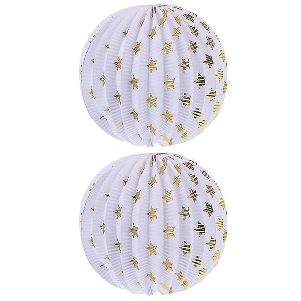 2 uds farolillos de papel decorativos farolillos de papel plegables accesorios de decoración para fiestas