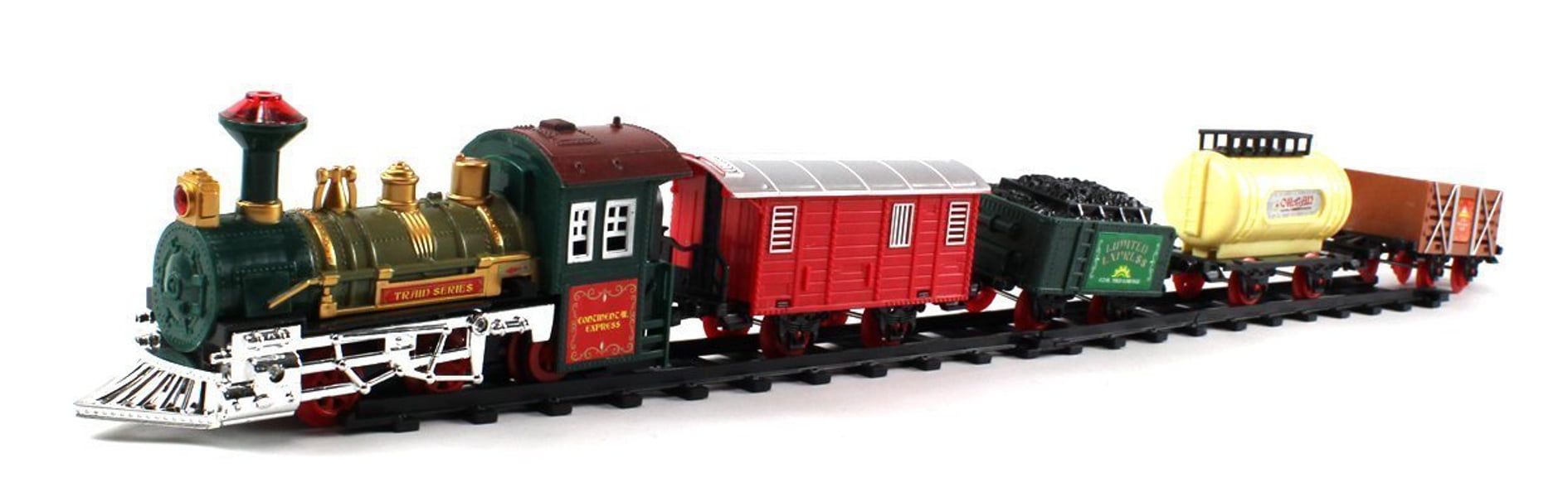 Retro Continental Express 16 Pcs Battery Operated Toy Train Set