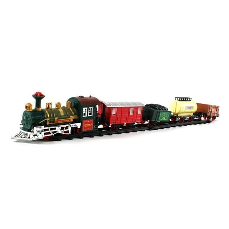 Retro Continental Express 16 Pcs Battery Operated Toy Train Set