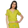 thumbnail image 2 of Moomaya Crop Top With Loose Palazzo Set For Women Printed Ethnic Clothing, 2 of 6