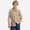 ca4-0526 Khaki, variant on Uniform Shirts for Boys Boys Button Down Shirt Long Sleeve Casual Summer Waffle Textured Solid Shirts with Pocket