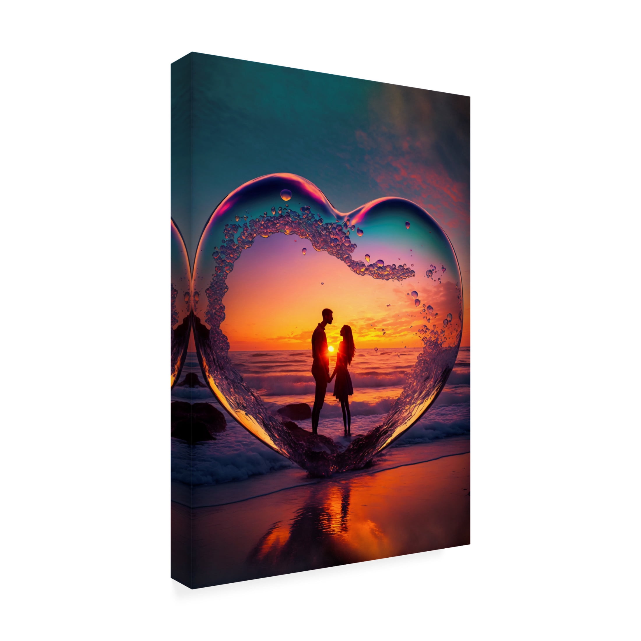 Canvas Wall Art - Ray Heere 'Love Is In The Air 1' Wall Art for Living Room, Bedroom, or Office Décor by Trademark Fine Art - 12 x 19 Inches