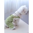 thumbnail image 5 of 1pc Pet Clothes For Small And Medium Dogs And Cats, Corduroy Comfortable And Cute Four-Legged Overalls, 5 of 5