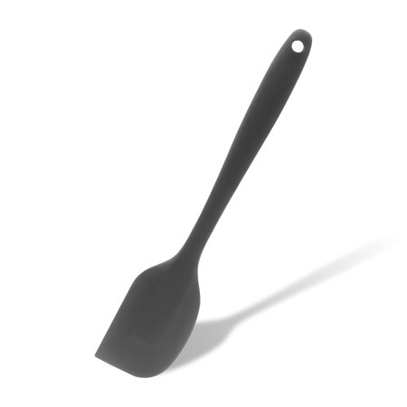 Oulangbo Silicone Spatula Non Stick Rubber Kitchen Spatulas for Cooking Baking Mixing(L,Grey)