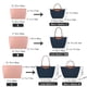 thumbnail image 2 of Bolsa de inserción de fieltro para bolso Longchamp, bolsa con forro, bolsa de maquillaje de tela de fieltro, soporte de viaje, organizador de bolso de inserción portátil, 2 of 5
