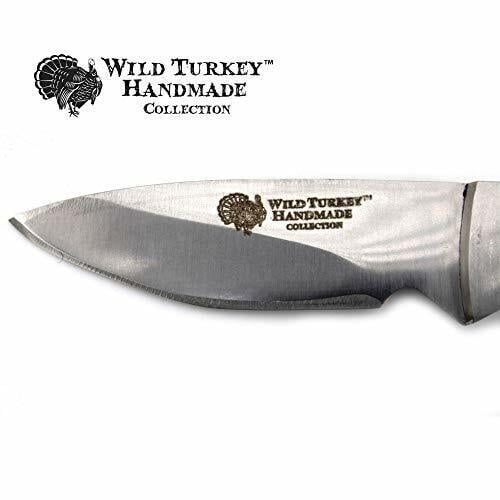 Wild Turkey Handmade Collection Fixed Blade Skinner Hunting Knife w. Sheath