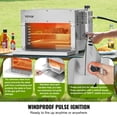 thumbnail image 3 of VEVOR Propane Steak Grill, Portable Infrared Broiler, 1500°F Stainless Steel Barbecue Infrared Grill with 6-Tier Adjustable Rack, Steak Cooker Machine for BBQ, Toast, Grill, Outdoor Picnic, 3 of 9