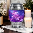 thumbnail image 6 of Daisies Cremation Urn for Human Ashes Adult Male Dad - Large Purple Decorative Urn - Funeral Urns for Women Ashes - Memorial Urns for Adult Human Man ( Size - 10inch ), 6 of 7